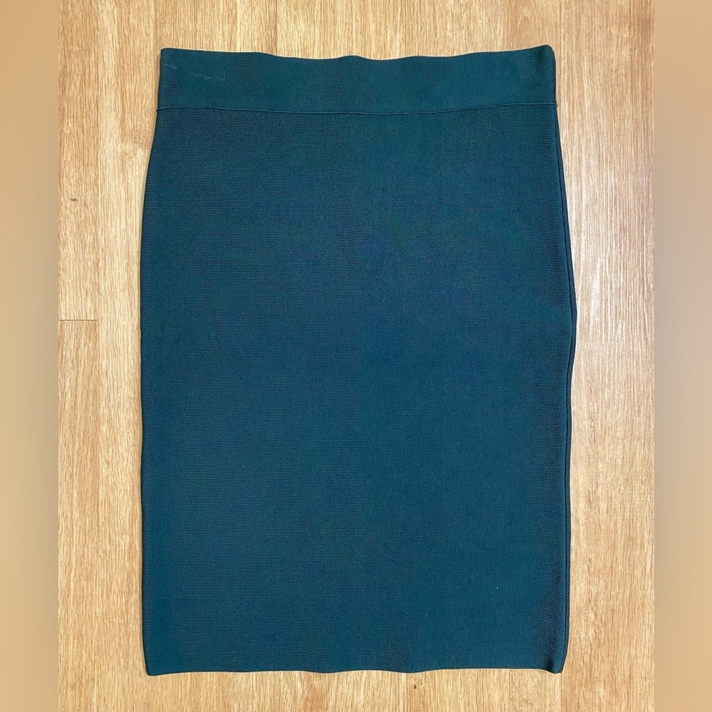BCBGMaxAzria Deep Teal Pencil Skirt